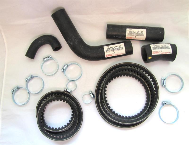 Toyota land cruiser car parts for 1987 hoses, belts & clamps brand new