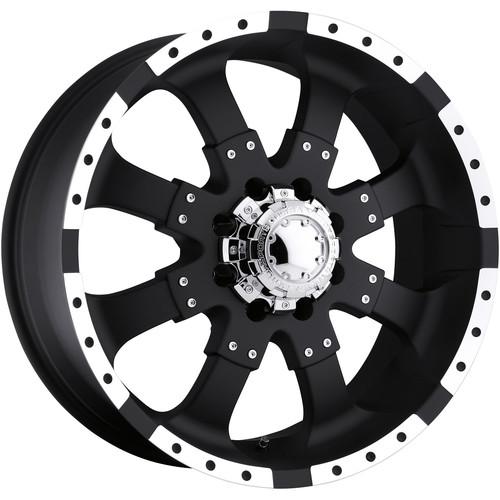 17x8 black ultra goliath (224) wheels 8x170 +20 ford f-250 f350