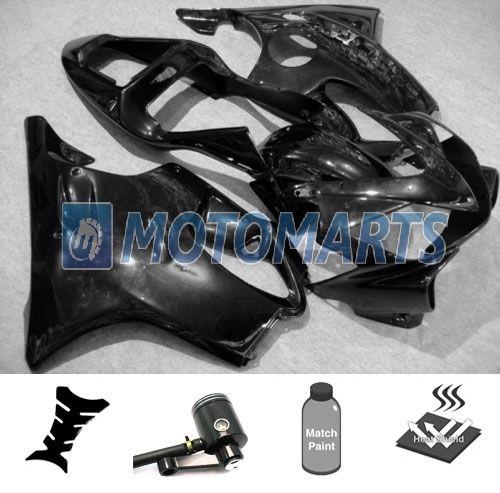 Bundle inj fairing with brake fluid reservoir for honda cbr600 f4i 01 02 03 lblk