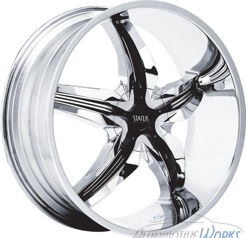 26x10 status dystany 6x135 6x139.7 6x5.5 +30mm chrome rims wheels inch 26"