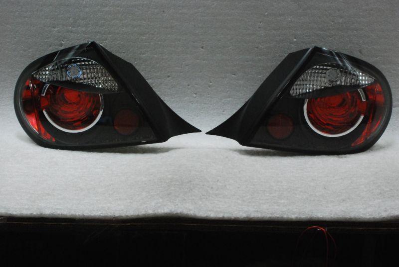 03-05 dodge plymouth neon jdm black tail brake lights lamp pair left+right