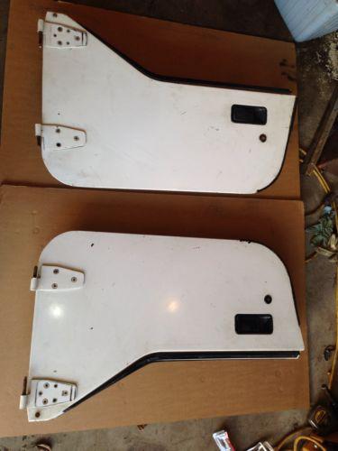 Jeep wrangler yj cj oem stock 81-95 cj7 7 sahara pair half hard steel doors door