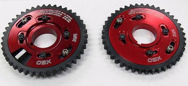 Obx adjustable cam sprocket 96-04 ford mustang 4.6l red