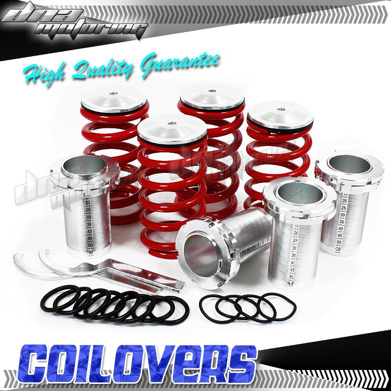 Adjustable 1-4" scale suspension coilover lowering spring/springs eg ek da da6