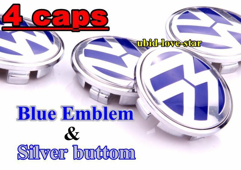 Cli blue style 65mm vw  passat golf best quality mk5 wheel center hub caps cover