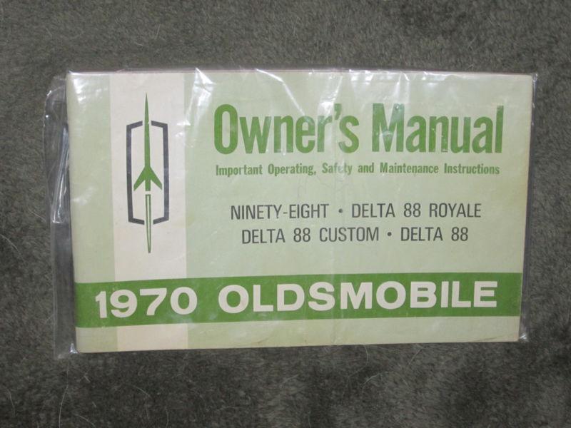 Oldsmobile 1970 98/88 owners manual in good cond