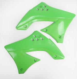 Ufo plastics radiator cover green for kawasaki kx 250f 09