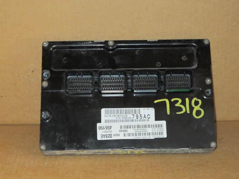 2004 04 dodge durango 4.7l 4x2 engine computer ecu ecm pcm brain box