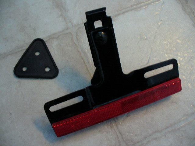 Genuine harley sportster dyna softail touring black license plate mount bracket