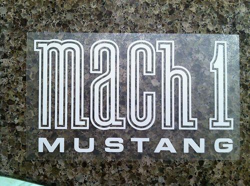 Mach 1 mustang vinyl decal sticker laptop car truck