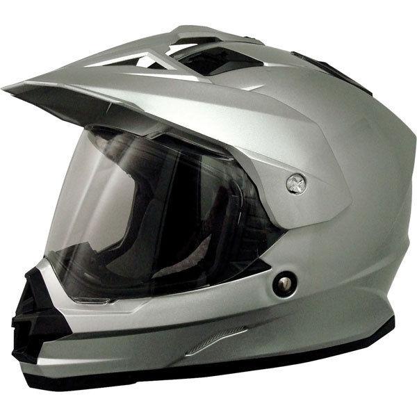 Silver m afx fx-39 dual sport full face helmet