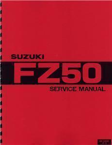 Suzuki fz50 rascal service manual - moped scooter