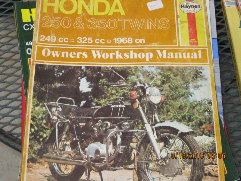 Haynes motorcycle repair honda 349cc  325cc 1968 0n  133