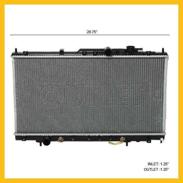 99 00 01 02 galant radiator 2.4l 4-cylinider l4 at 1row