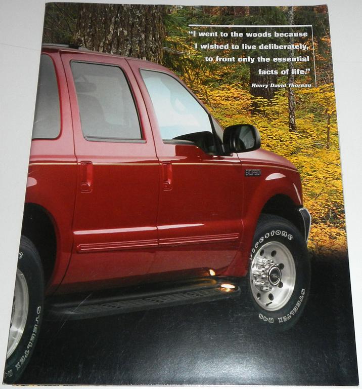 2000 ford excursion product guide brochure and poster