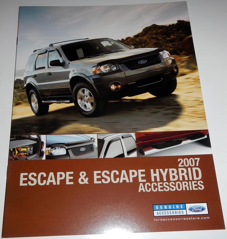 2007 ford escape & escape hybrid accessories brochure