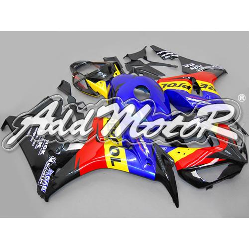 Injection molded fit fireblade cbr1000rr 06 07 repsol blue fairing 16n61