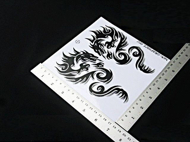 B103 dragon decal sticker 1set(black) 