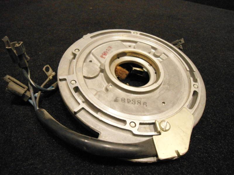 Armature plate #581386, 0581386 johnson/evinrude/omc 1974-1976 10-35hp boat part