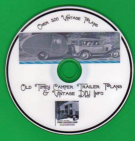 230 old timey tear drop & camper trailer boat tractor go-kart bike plans & more!