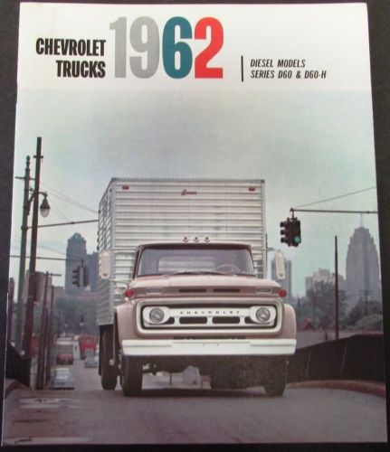 Original 1962 chevrolet truck dealer sales brochure diesel d60 &amp; d60-h