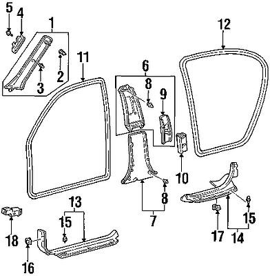 Lexus 6791333050b1 genuine oem factory original scuff plate