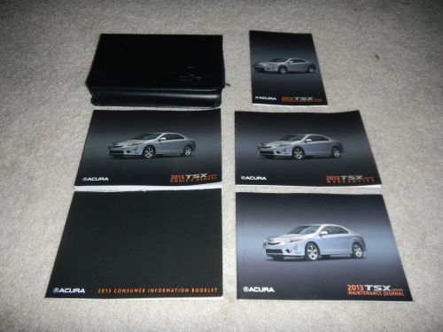 2013 acura tsx owners manual set + free shipping