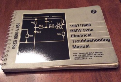 1987-1988 bmw 528e electrical troubleshooting manual wiring diagram 528