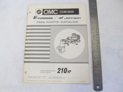 1968 omc stern drive parts catalog 210 hp tu-17r tue-17r