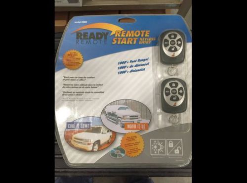 Ready remote 24927 deluxe remote car starter keyless entry &amp; alarm new