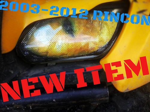 03-12 honda rincon trx650 trx680  yellow eye&#039;s headlight cover&#039;s  rukindcovers