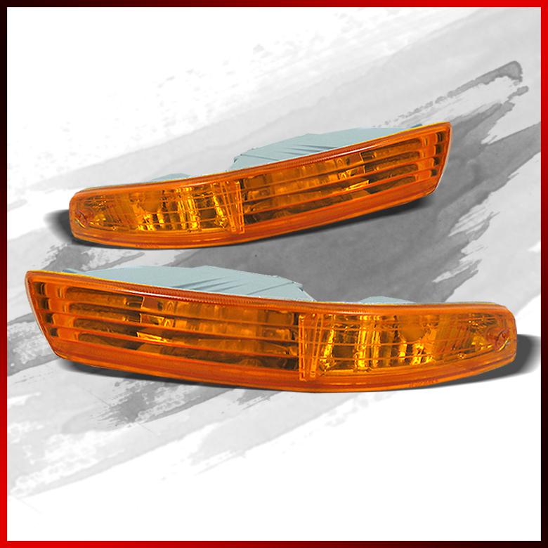 94-97 acura integra jdm amber bumper signal parking lights lamp pair new set