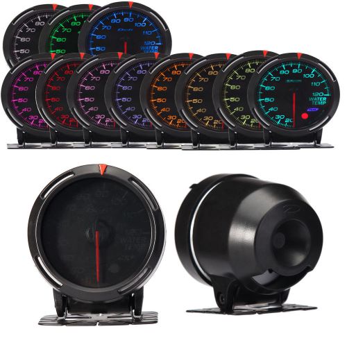 Car 60mm 2.36&#034; led water temp temperature gauge meter sensor 20°~120° 13 color