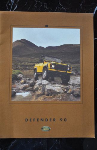 Land rover defender d90 us sales brochure