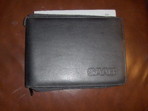 Saab 9-3 owner&#039;s manual &amp; leather case