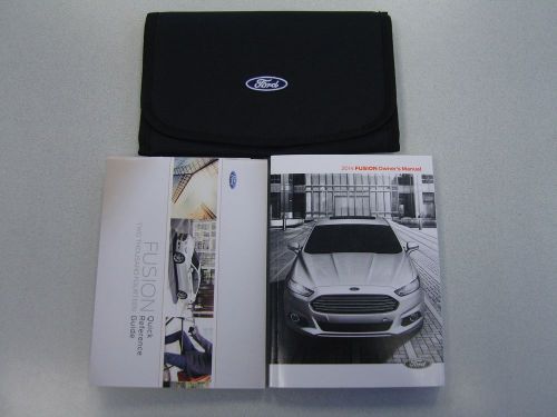 Ford 2014 fusion owners manual 14 book guide