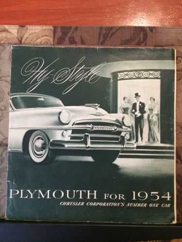 1954 plymouth dealer brochure poster