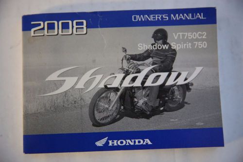 2008 honda shadow spirit 750 vt750c2 owners manual 31mfe610