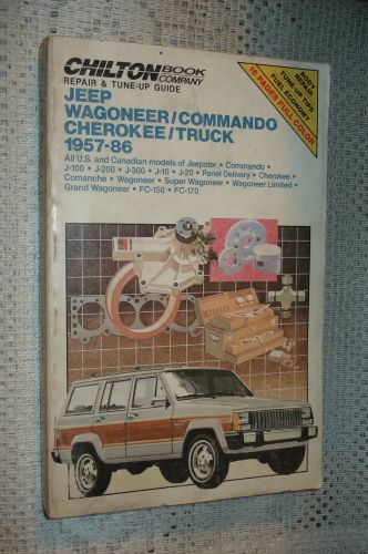 1957-1986 jeep wagoneer cherokee service manual shop book 72 69 68 66 60 58 50