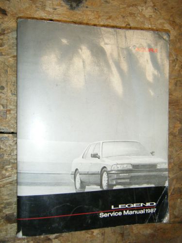 1987 acura legend original factory service manual shop repair 87