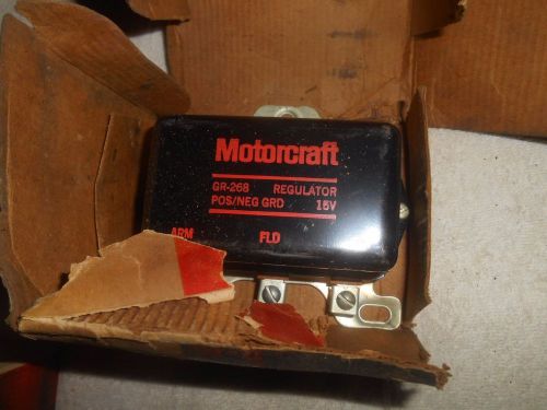 Vintage ford motorcraft voltage regulator gr-268  c3tz-10505-b 16v