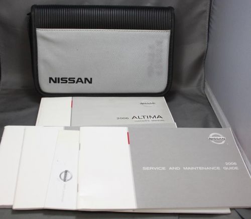 2006 nissan altima car vehicle owners manual book instructions complete w/ case