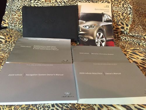 2009 infiniti fx35 fx50 fx 35 50 factory owner&#039;s owners user manual w/ nav book