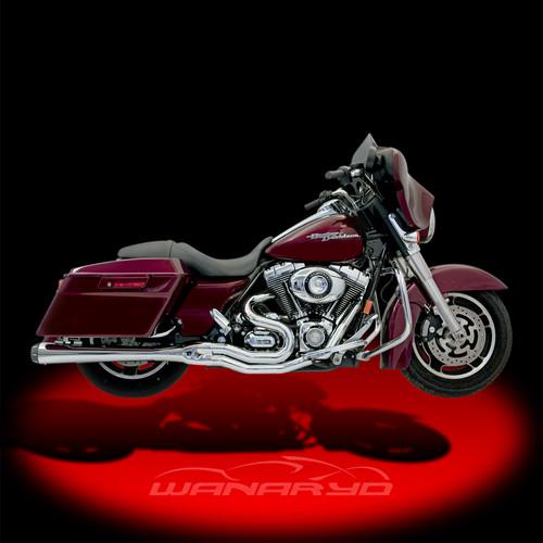 B4 exhaust systems, megaphone muffler chrome for 1995-2013 harley touring