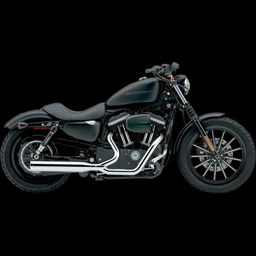 Cobra powerpro hp 2-into-1 exhaust,chrome for 2004-2006 harley sportster