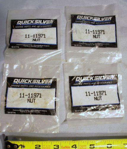 (4) x quicksilver 11-11971 mercruiser boat oil pan or crankshaft oil seal nut