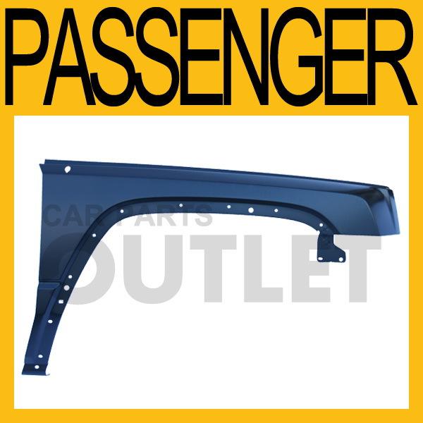 06-09 jeep commander primed fender assembly right new replacement passenger side