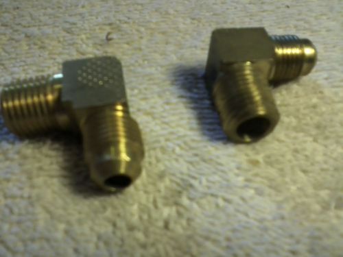 Edelmann 149540 5/16&#034; brass 90 degree male elbows quantity of 2 - 5/16 inch tube