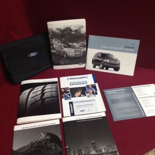 2013 ford expedition owners manual with maintenance and warranty guide and case