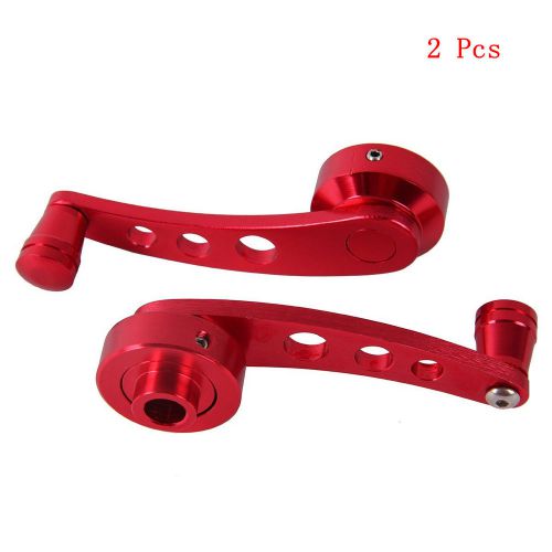 2pcs red universal aluminum car window door winder cranks handles for ford mazda